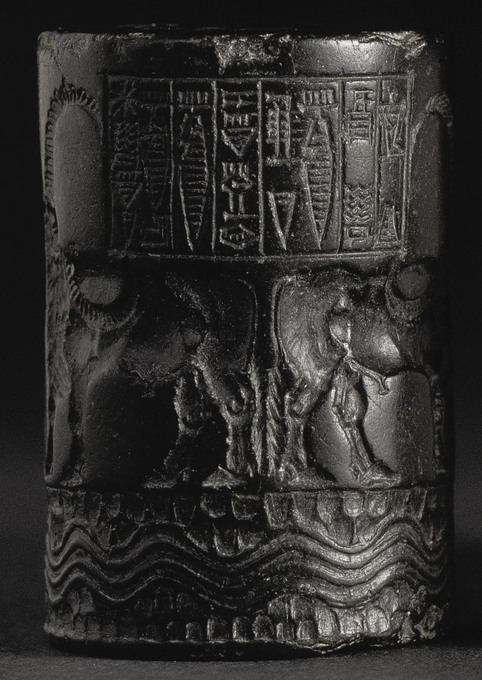 Sceau cylindrique pour officiels religieux dans l'Antiquité